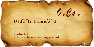 Oláh Csanád névjegykártya